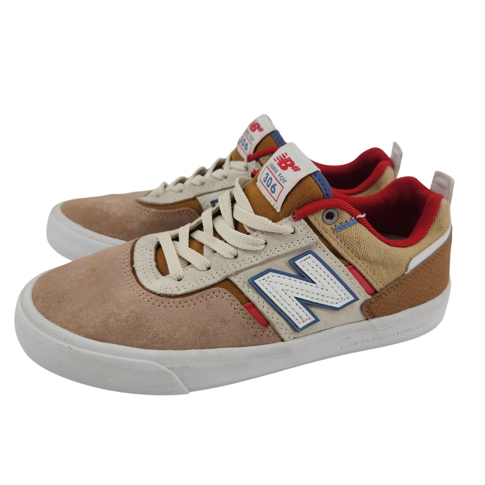 New Balance Jamie Foy 306 Womens 7.5 Brown Tan Suede Canvas Skate Shoes NM306MNS